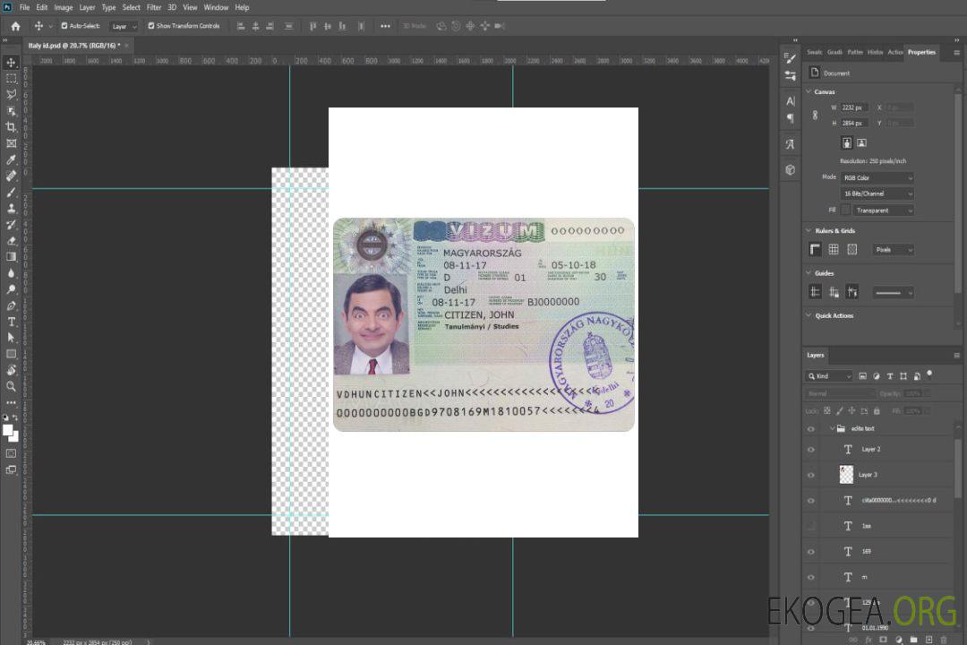 Visa HONGRIE template